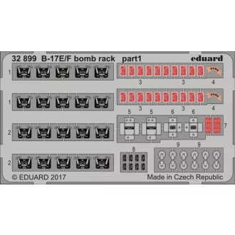 Eduard B-17E/F bomb rack for HKM fotómaratás