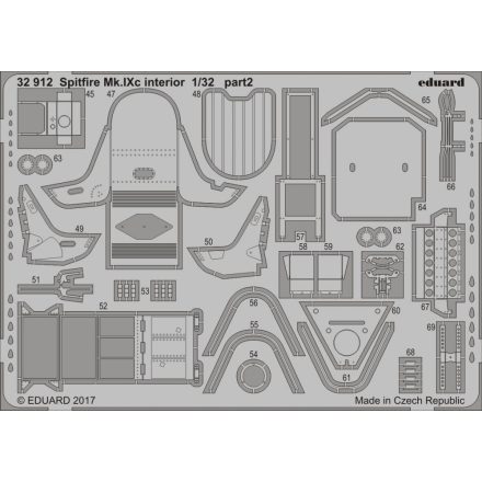 Eduard Spitfire Mk. IXc interior (Revell)