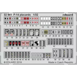 Eduard F-14 placards for Tamiya fotómaratás