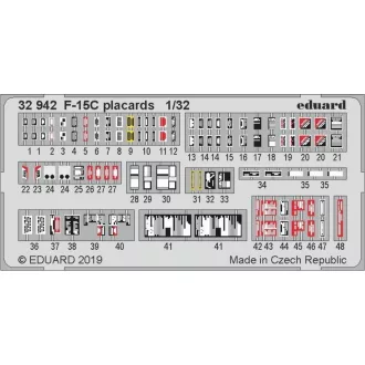 Eduard F-15C placards for Tamiya fotómaratás