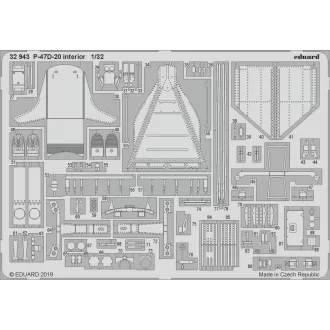 Eduard P-47D-20 interior for Trumpeter fotómaratás