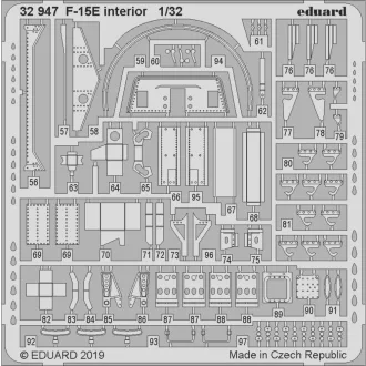 Eduard F-15E interior for Tamiya fotómaratás