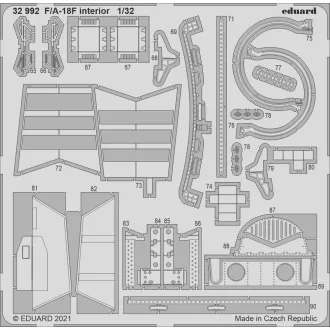 Eduard F/A-18F interior, for REVELL fotómaratás
