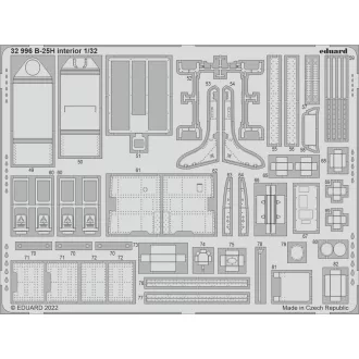 Eduard B-25H interior for HKM fotómaratás