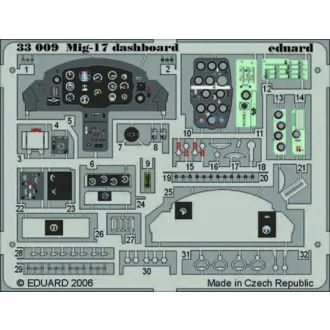 Eduard Mig-17 dashboard Für Trumpeter Bausatz fotómaratás