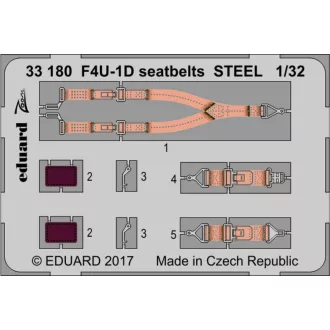Eduard F4U-1D seatbelts STEEL for Tamiya fotómaratás