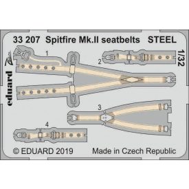Eduard Spitfire Mk. II seatbelts STEEL (Revell)