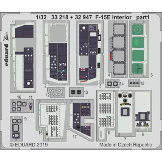 Eduard F-15E interior for Tamiya fotómaratás
