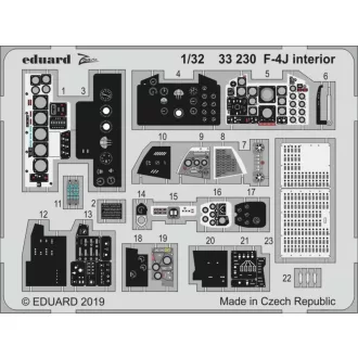 Eduard F-4J interior for Tamiya fotómaratás