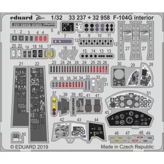 Eduard F-104G interior for Italeri fotómaratás