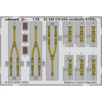 Eduard CH-54A seatbelts STEEL ICM fotómaratás