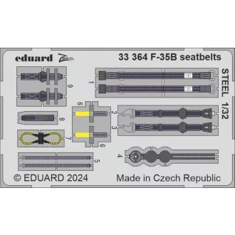 Eduard F-35B seatbelrs STEEL fotómaratás