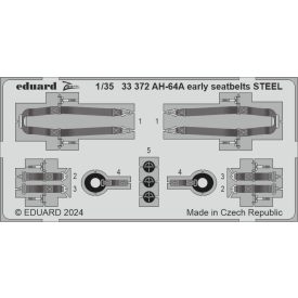 Eduard AH-64A early seatbelts STEEL (Trumpeter)