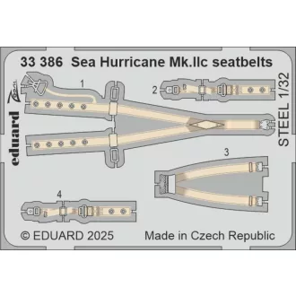   Eduard Sea Hurricane Mk.IIc seatbelts STEEL for Revell fotómaratás