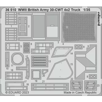   Eduard WWII British Army 30-CWT 4x2 Truck AIRFIX fotómaratás
