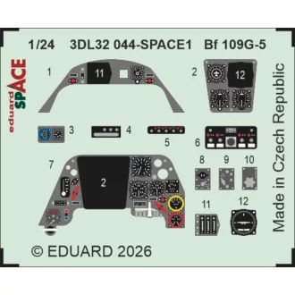Eduard Bf 109G-5 SPACE for Airfix fotómaratás