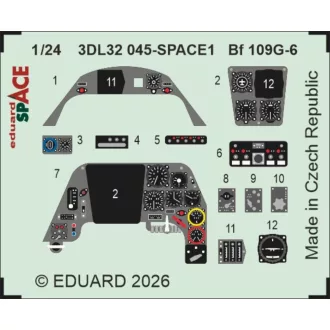 Eduard Bf 109G-6 SPACE for Airfix fotómaratás