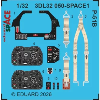 Eduard P-51B SPACE for Eduard fotómaratás