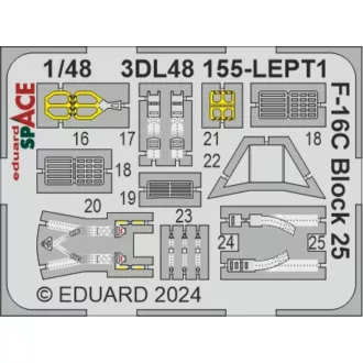 Eduard F-16C Block 25 SPACE fotómaratás