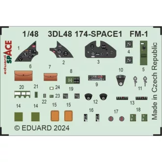 Eduard FM-1 SPACE TAMIYA fotómaratás