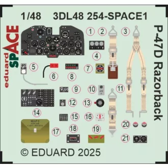 Eduard P-47D Razorback SPACE for Miniart fotómaratás
