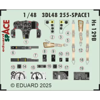 Eduard Hs 129B SPACE for Takom fotómaratás