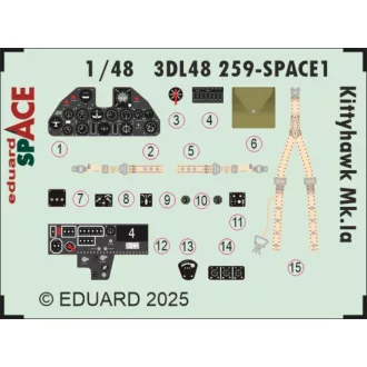 Eduard Kittyhawk Mk.Ia SPACE for Eduard fotómaratás
