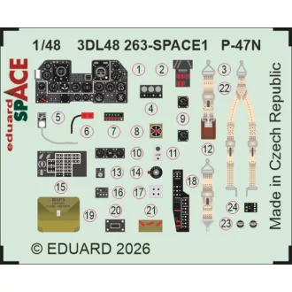 Eduard P-47N SPACE for Miniart fotómaratás