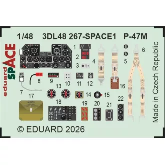 Eduard P-47M SPACE for Miniart fotómaratás