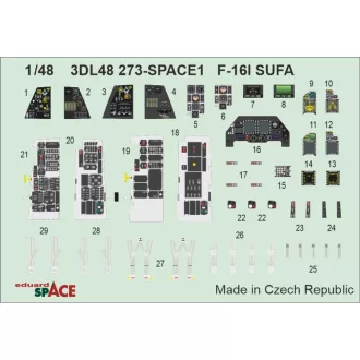 Eduard F-16I SUFA SPACE for Great Wall Hobby fotómaratás