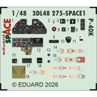 Eduard P-40K SPACE for Eduard fotómaratás