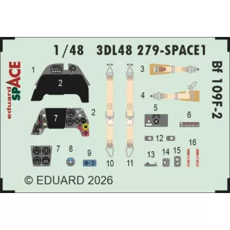 Eduard Bf 109F-2 SPACE for Eduard fotómaratás