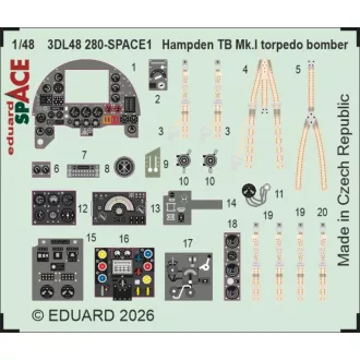  Eduard Hampden TB Mk.I torpedo bomber SPACE for ICM fotómaratás