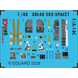 Eduard F/A-18C SPACE for Eduard / Kinetic fotómaratás