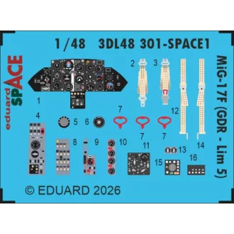 Eduard MiG-17F (GDR - Lim 5) SPACE for Kinetic fotómaratás