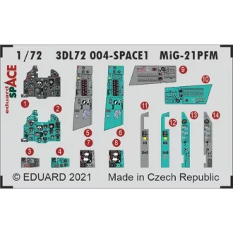 Eduard MiG-21PFM SPACE for EDUARD fotómaratás