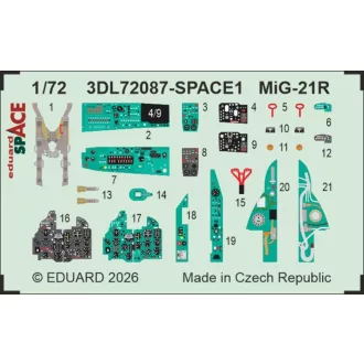 Eduard MiG-21R SPACE for Eduard fotómaratás