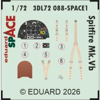 Eduard Spitfire Mk.Vb SPACE for IBG Models fotómaratás