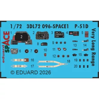   Eduard P-51D Very Long Range SPACE for Arma Hobby fotómaratás