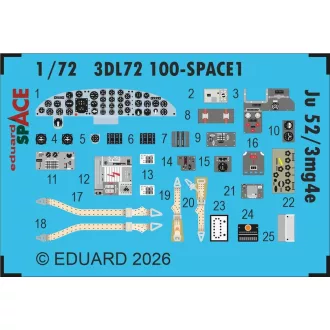 Eduard Ju 52/3mg4e SPACE for Airfix fotómaratás