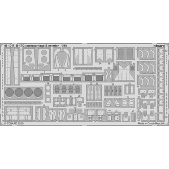 Eduard B-17G undercarriage & exterior for HKM fotómaratás