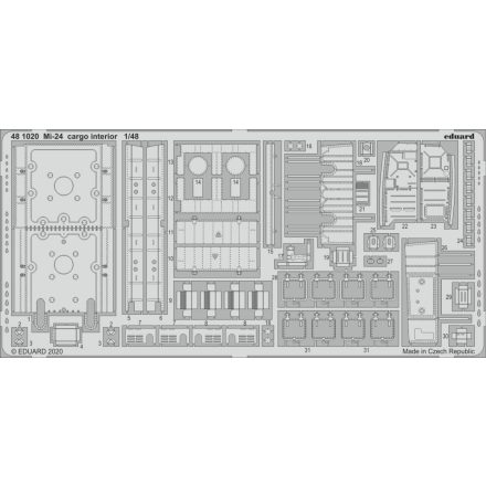 Eduard Mi-24 cargo interior (Zvezda)