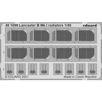 Eduard Lancaster B Mk.I radiators for HKM fotómaratás
