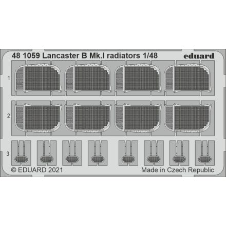 Eduard Lancaster B Mk. I radiators (Hong Kong Models)