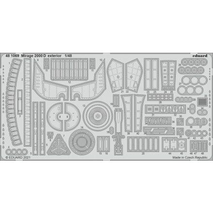 Eduard Mirage 2000D exterior (Kinetic Model)