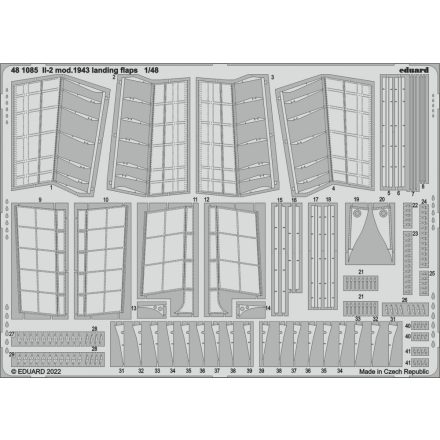 Eduard Il-2 mod. 1943 landing flaps (Zvezda)