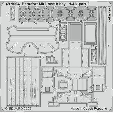 Eduard Beaufort Mk. I bomb bay (ICM)