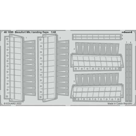 Eduard Beaufort Mk. I landing flaps (ICM)