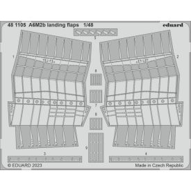 Eduard A6M2b landing flaps (Academy)