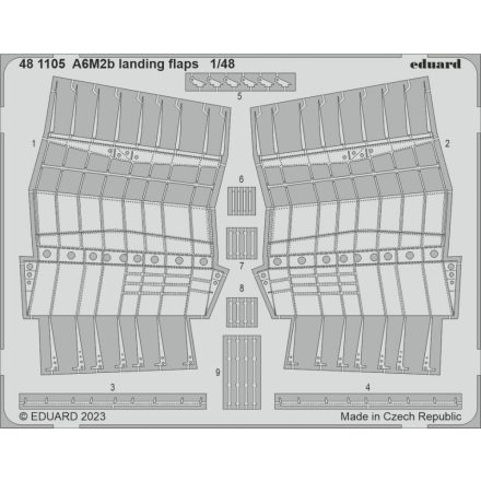 Eduard A6M2b landing flaps (Academy)